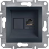 Schneider Electric Schneider EPH4700171 ASFORA antracit 1xRJ45 Cat6 UTP aljzat (EPH4700171)