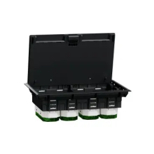 Schneider Electric SCHNEIDER INS52126 UNICA SYSTEM+ Padlódoboz, 24 modulos, műanyag bútor
