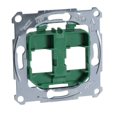 Schneider Electric Schneider Merten MTN4566-0004 zöld rögzítőkeret, 2xRJ45 moduláris aljzatokhoz villanyszerelés