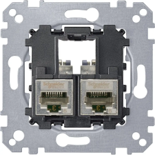 Schneider Electric Schneider MTN4575-0012 MERTEN 2xRJ45 Cat5e STP aljzat villanyszerelés