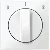 Schneider Electric Schneider MTN567319 MERTEN Fedlap, forgatógombos ventilátor kapcsolóhoz, System-M, polárfehér