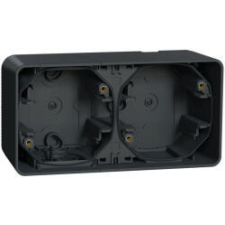 SCHNEIDER Electric Schneider MUR37914 MUREVA Styl Kettes kiemelő doboz, vízszintes, antracitszürke (MUR37914) villanyszerelés