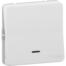 Schneider Electric Schneider MUR39127 MUREVA Styl Egypólusú nyomó, jelzőfénnyel, polárfehér villanyszerelés