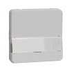 Schneider Electric Schneider MUR39129 MUREVA Styl Egypólusú nyomó, cimketartóval, polárfehér