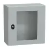 Schneider Electric Schneider NSYS3D4420T S3D elosztószekrény H400xW400xD200 üveg ajtóval