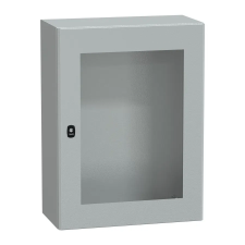 Schneider Electric Schneider NSYS3D8630T S3D elosztószekrény H800xW600xD300 üveg ajtóval villanyszerelés