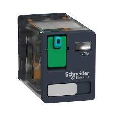 Schneider Electric Schneider RPM21JD Zelio RPM teljesítményrelé, 2CO, 15A, 12VDC, tesztgomb villanyszerelés