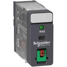 Schneider Electric SCHNEIDER RXG12P7 Zelio RXG Interfész relé, 1CO, 10A, 230VAC, tesztgomb, LED villanyszerelés
