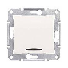 Schneider Electric Schneider SDN1500223 SEDNA kék jelzőfénnyel/10AX/krém váltókapcsoló/ (SDN1500223) villanyszerelés
