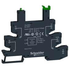 Schneider Electric SCHNEIDER SSLZRA1 SSL szilárdtestrelé foglalat, 24VDC, rugós villanyszerelés