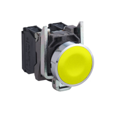 Schneider Electric Schneider XB4BA51 komplett nyomógomb sárga 1 záró érintkező (Harmony XB4BA51) villanyszerelés