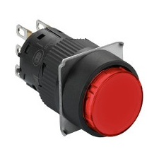 Schneider Electric Schneider XB6EAA41P Harmony XB6 Ø16 komplett nyomógomb kerek piros NO IP65 villanyszerelés