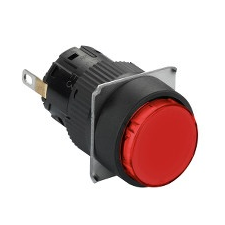 Schneider Electric Schneider XB6EAV4BP Harmony XB6 Ø16 komplett világító nyomógomb, piros 24V IP65 villanyszerelés