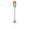 Schneider Electric SCHNEIDER XVGB2M Harmony Easy komplett fényoszlop, 2 szintes, piros-zöld, 24 VAC/DC, tartócsöves, csavaros, elhajtható,