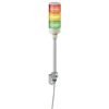 Schneider Electric SCHNEIDER XVGB3 Harmony Easy komplett fényoszlop, 3 szintes, piros-narancs-zöld, 24 VAC/DC, tartócsöves, L-konzolos rögzítésű