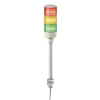 Schneider Electric SCHNEIDER XVGB3ST Harmony Easy komplett fényoszlop, 3 szintes, piros-narancs-zöld, 24 VAC/DC, furatba rögzíthető, tartócsöves, hangj.,