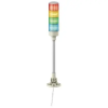 Schneider Electric SCHNEIDER XVGB4M Harmony Easy komplett fényoszlop, 4 szintes, piros-nar.-zöld-kék, 24 VAC/DC, tartócsöves, csavaros, elhajtható,