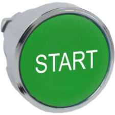 SCHNEIDER Electric Schneider ZB4BA333 Harmony fém nyomógomb fej, Ø22, visszatérő, zöld, START (ZB4BA333) villanyszerelés