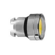 Schneider Electric Schneider ZB4BA56 Harmony fém nyomógomb fej, Ø22, visszatérő, mélyítet, sárga villanyszerelés