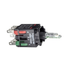 Schneider Electric Schneider ZB6ZB31B Harmony XB6 LED-es világító nyomógomb aljzat, zöld villanyszerelés