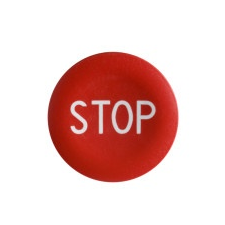 Schneider Electric Schneider ZBA434 Harmony Ø22 nyomógomb piros tető jelölt STOP villanyszerelés