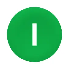 Schneider Electric Schneider ZBAF331 Harmony Ø30 panelbe süllyesztett nyomógomb tető, zöld, "I" villanyszerelés