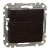 Schneider Electric SDD181105U csillárkapcsoló (105), wenge burkolattal, rugós bekötés, kerét nélkül, süllyesztett, 10A 250V IP20 (Sedna Design / Elements)