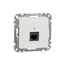 Schneider Electric Sedna Design 1xRJ45 Cat5e UTP aljzat, fehér villanyszerelés