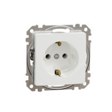 Schneider Electric Sedna Design 2P+F csatlakozóaljzat, csavaros bekötés, 16A, fehér világítási kellék