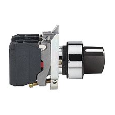 Schneider Electric Választókapcsoló, 2 állású, fekete, Schneider Electric Harmony XB4BD25 (XB4BD25) villanyszerelés