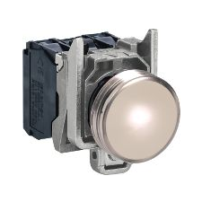 Schneider Electric XB4BVM1 jelzőlámpa 230-240 V Fehér (XB4BVM1) villanyszerelés