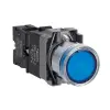Schneider Electric Zrt. Easy Harmony XB2, Világító nyomógomb, kék, AC 220V, fém, panelbe süllyesztett, 22mm, visszatérő XB2BW36M1C Schneider