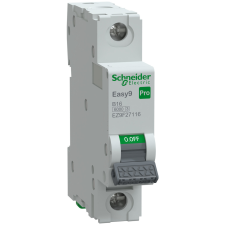 Schneider Electric Zrt. Schneider Easy9 Pro kismegszakító 1P B 16A (EZ9F27116) villanyszerelés