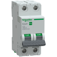 Schneider Electric Zrt. Schneider Easy9 Pro kismegszakító 2P C 25A (EZ9F57225) villanyszerelés