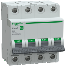 Schneider Electric Zrt. Schneider Easy9 Pro kismegszakító 4P B 25A (EZ9F27425) villanyszerelés