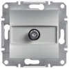 Schneider Electric Zrt. Schneider Electric Asfora süllyesztett SAT végzáró csatlakozóaljzat fedéllel, 1dB, alumínium