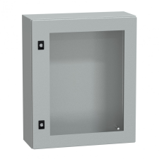 Schneider Electric Zrt. Schneider elosztószekrény átlátszó ajtóval 600x500x200mm (NSYCRN65200) villanyszerelés