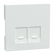 Schneider Electric Zrt. Schneider Merten fedlap, 2xRJ45 aljzathoz, lótuszfehér (System Design) villanyszerelés