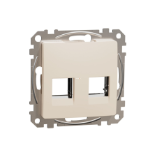 Schneider Electric Zrt. Schneider Sedna 2xRJ45 adapter, AMP-Tyco betétekhez, bézs villanyszerelés