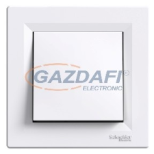 SCHNEIDER EPH0700121 ASFORA Egypólusú nyomókapcsoló, rugós bekötés, fehér (101N) villanyszerelés