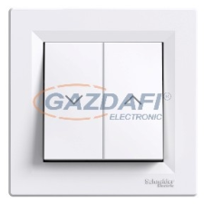 SCHNEIDER EPH1300321 ASFORA Redőnynyomó, csavaros bekötés, fehér villanyszerelés