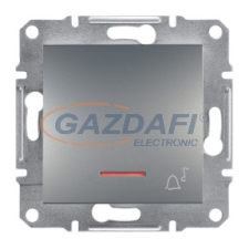 SCHNEIDER EPH1700362 ASFORA Egypólusú nyomókapcsoló, jelzőfényes, CSJ, csavaros bekötés, acél villanyszerelés