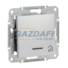 SCHNEIDER EPH1900161 ASFORA Egypólusú nyomókapcsoló, jelzőfényes, lépcsőjel, rugós bekötés, alumínium villanyszerelés