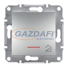 SCHNEIDER EPH1900361 ASFORA Egypólusú nyomókapcsoló, jelzőfényes, lépcsőjel, csavaros bekötés, alumínium villanyszerelés