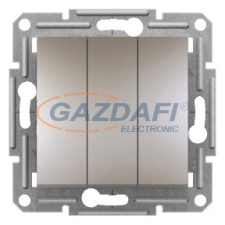 SCHNEIDER EPH2100169 ASFORA Hármas kapcsoló, bronz villanyszerelés