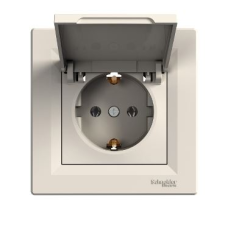 SCHNEIDER EPH3100123 ASFORA csapfedeles/csavaros/kerettel 2P+F csatlakozóaljzat bézs (EPH3100123) villanyszerelés