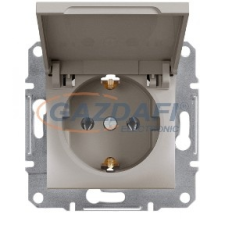 SCHNEIDER EPH3100169 ASFORA 2P+F csatlakozóaljzat, csapfedeles, csavaros, bronz villanyszerelés