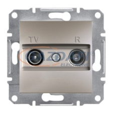 SCHNEIDER EPH3300269 ASFORA TV/R aljzat, átmenő, 4 dB, bronz villanyszerelés
