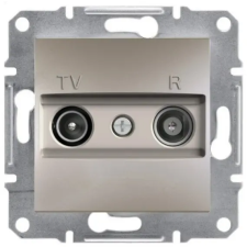 SCHNEIDER EPH3300269 ASFORA TV/R aljzat, átmenő, 4 dB, bronz villanyszerelés
