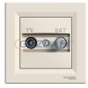 SCHNEIDER EPH3400323 ASFORA TV/SAT aljzat, átmenő, 8 dB, bézs